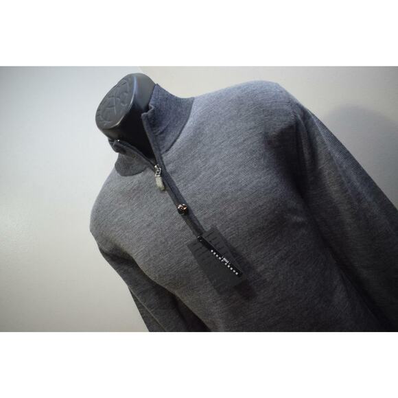 40035 New Bobby Jones 1930 100% Wool Zip Neck Pullover Sweater Medium $195 - Picture 1 of 8